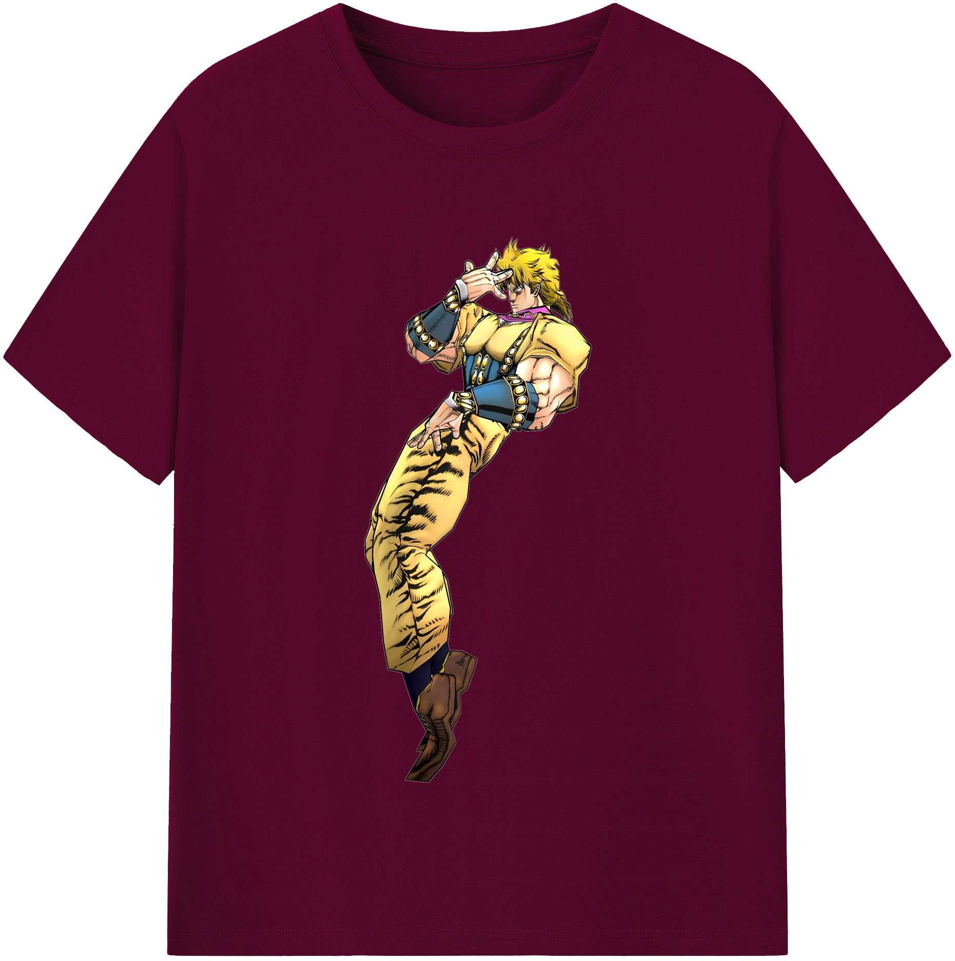 （画像用） ジョジョの奇妙な冒険 ディオ?ブランドー JoJo's Bizarre Adventure Dio Brando レディースカジュアルプリントTシャツ（綿100％）